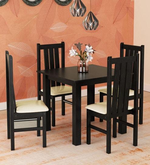 Yung 4 Seater Dining Set in Cappuccino Finish by Mintwud